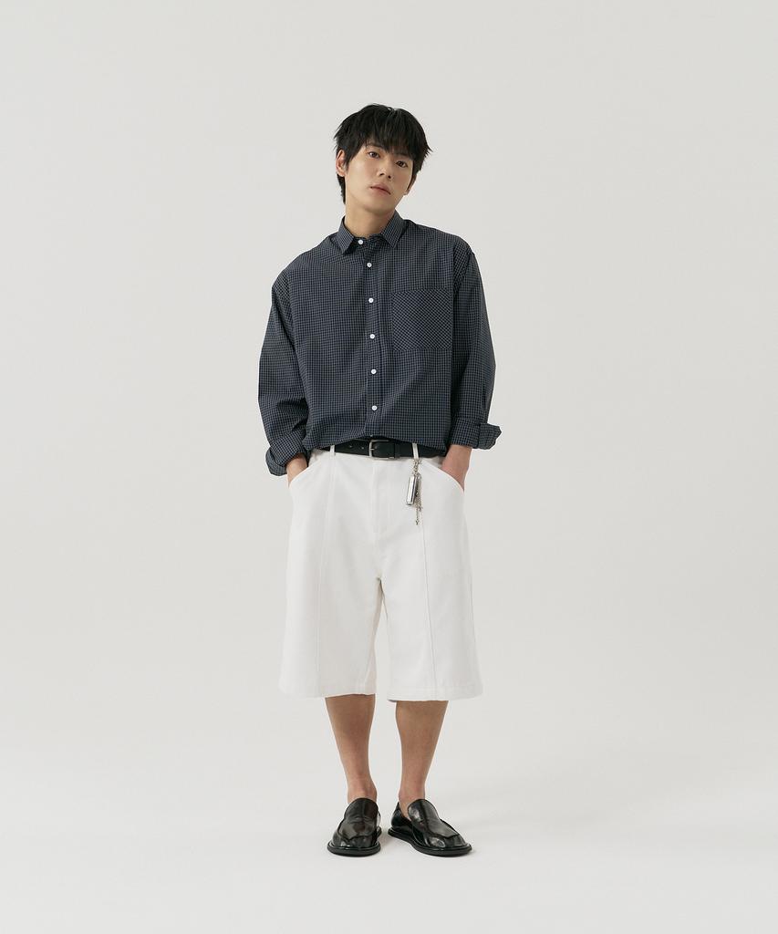GNOK Flap Check Shirt [Navy]