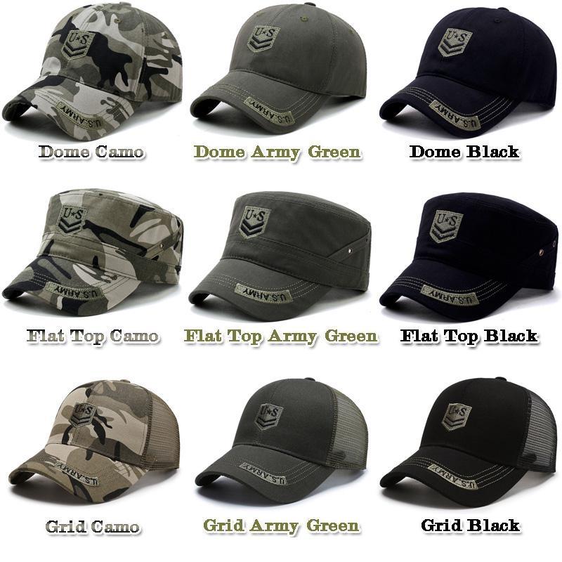 Men'S Sun Protection Sports Casual Tactical Hat Camouflage Hat Hiking Fishing Hat