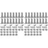 BAAJ-80Pcs Stainless Steel T-Bolts,Square Head Screws,M8 Hex Head Binding Screws With Flange For Greenhouses,Power Generation