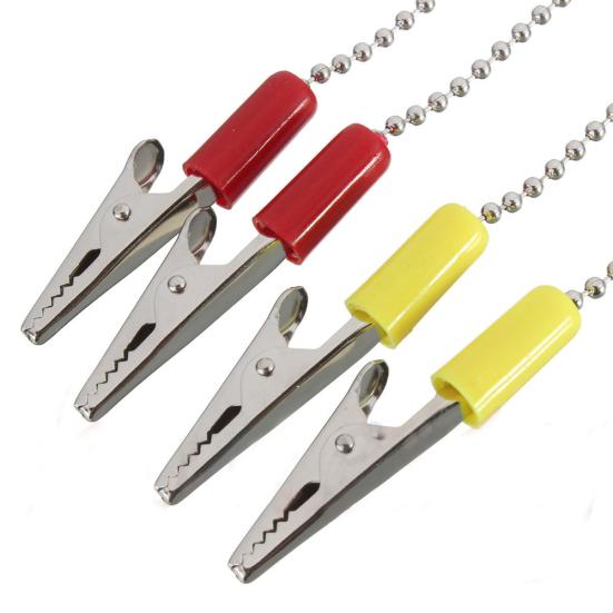 Dental Lab Bib Crocodile Clip Flexible Metal Ball Chain Durable Napkin Holder