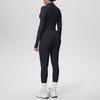 Women's Fitness Yoga Set: Shockproof Ribbed Tank, Zipper Jacket, High-Waisted Skin-Friendly Pants