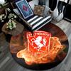FC Twente Enschede pattern round rug,Carpet Rug for Living Room Bedroom Playroom ,Non-slip Floor Mat,Holiday Gifts and Birthday Gifts.