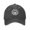 Boné de beisebol casual Dharma Initiative Logo Lost TV Show unissex jeans desgastado boné snapback lavado boné de golfe ao ar livre