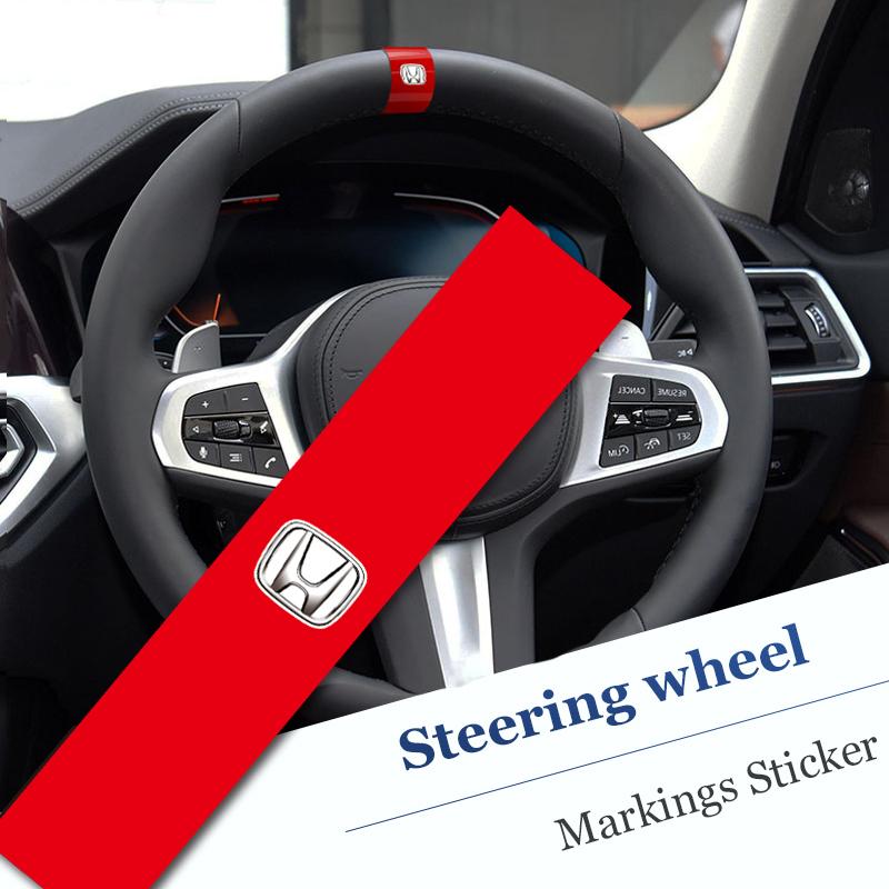 Car Sticker Steering Wheel Wecoration National Flag Decal For Honda Civic Fit Jazz Accord Pilot CRV Odyssey Passport City Shuttl SM1