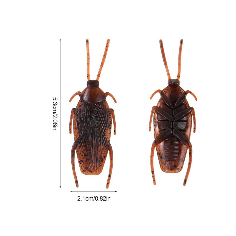 10-100Pcs Artificial Cockroach Realistic Fake Roach Insects Novelty Trick Props Kids Toy Halloween Party Decoration Plastic Bugs