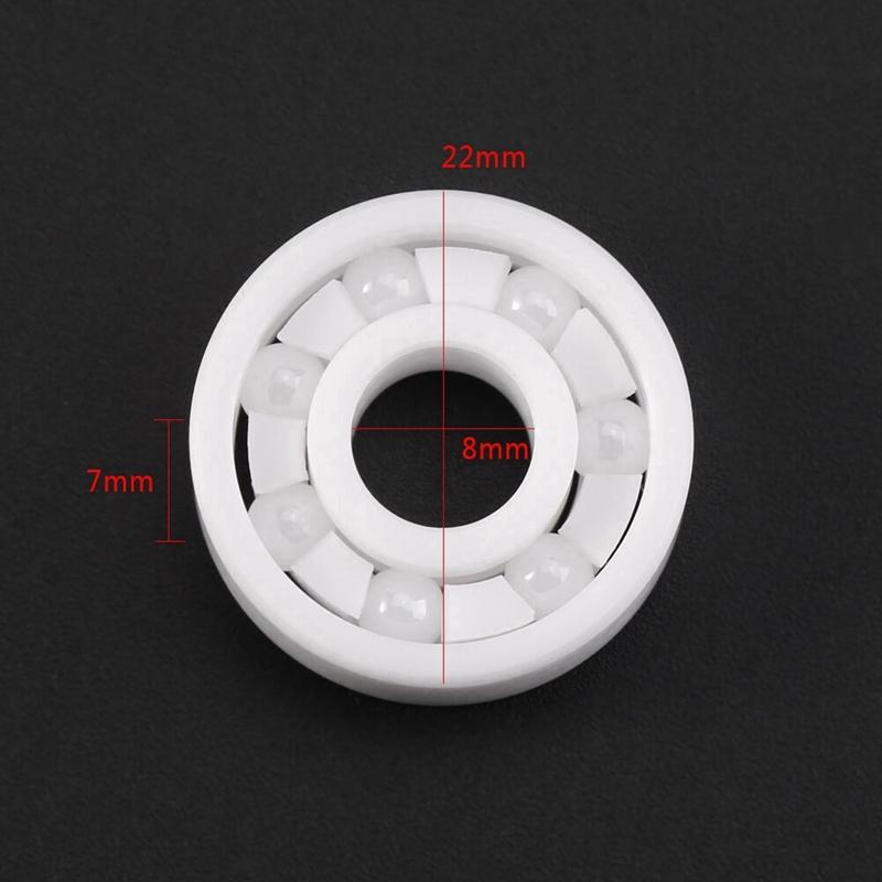 20X 608 Full Ceramic Bearing Zro2 Ball Bearing 8Mmx22mmx7mm Zirconia Oxide Bearing