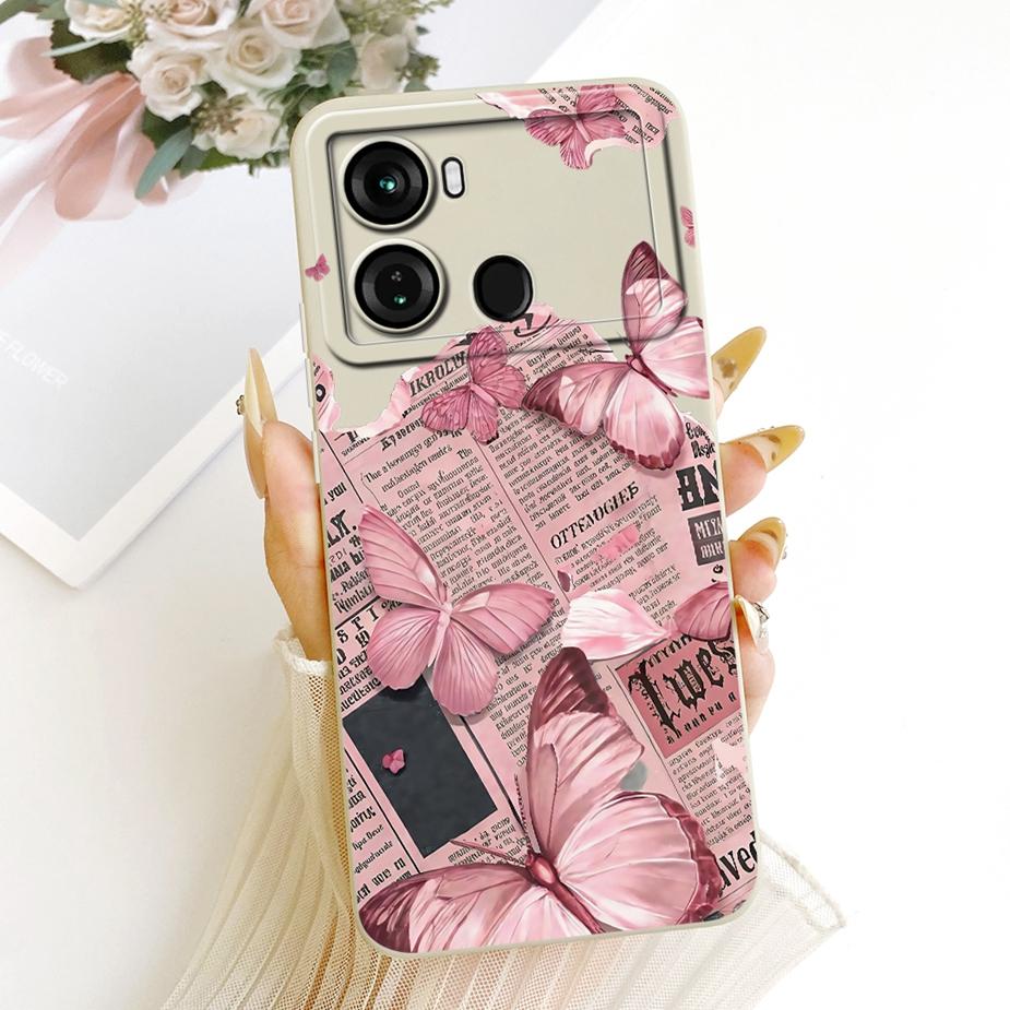 For Itel P40 Plus Case P683L Luxury Candy Painted Cover Soft TPU Matte Phone Case For Itel P40 P 40 ItelP40 P40+ Back Cover Bags