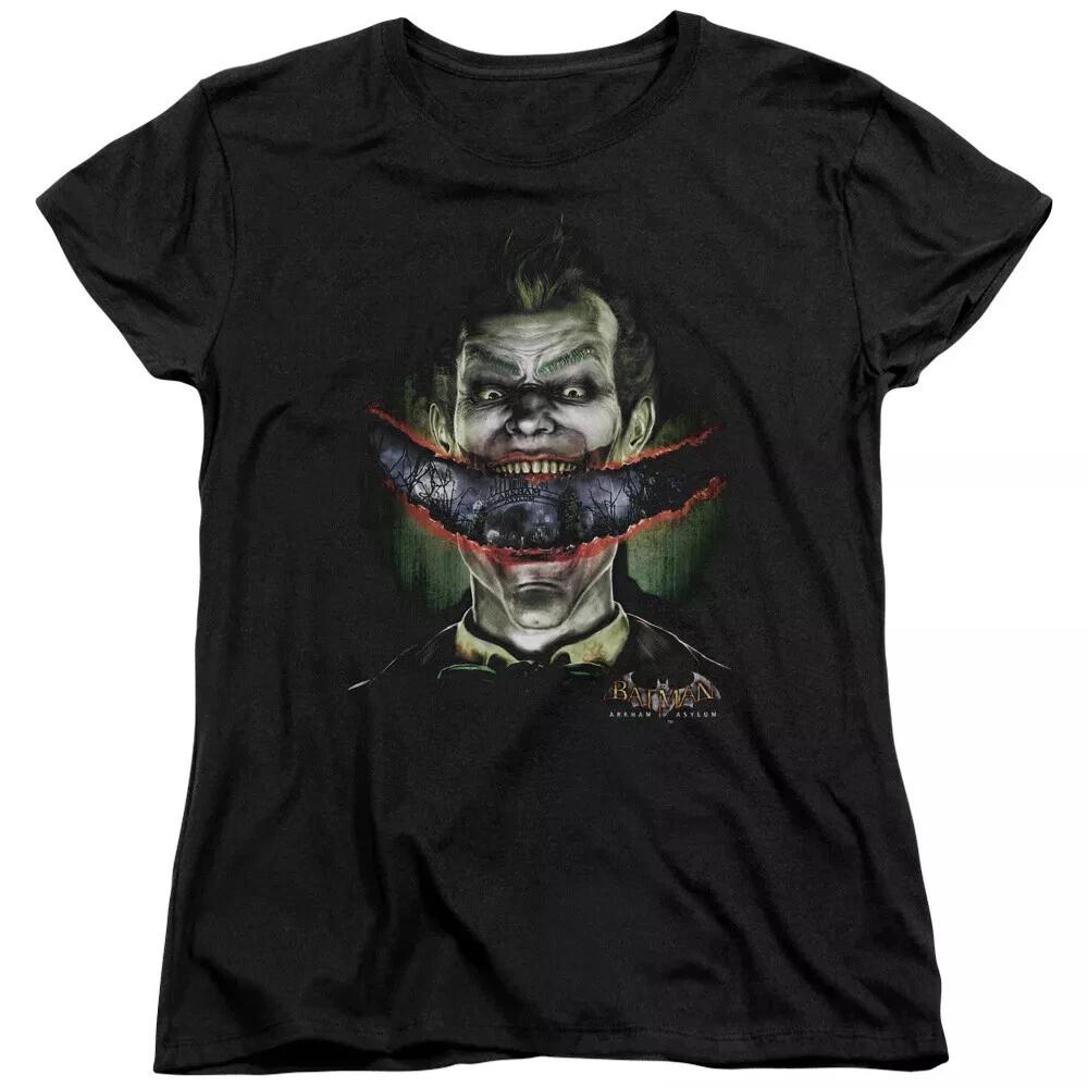 Batman Arkham Asylum  Crazy Lips  Women s T-Shirt 3XL