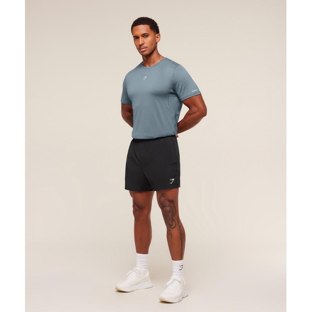 Gymshark Running T shirT Iron Blue A3c2s ucTm