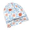 2D Flat Printing Trailing Floral In Red And Blue Urban-Inspired Adult Beanie Fits Well with Layered Looks Morning Coffee Walks Or Creative Spaces with