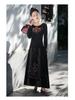 Women's Slimming Ethnic Embroidered Ruffle T-shirt