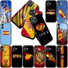 Spain Flag Silicone Phone Cover for Samsung Galaxy S22 S21 S20 FE Ultra Plus A07 A17 A15 A16 A25 A57 A37 Soft Case