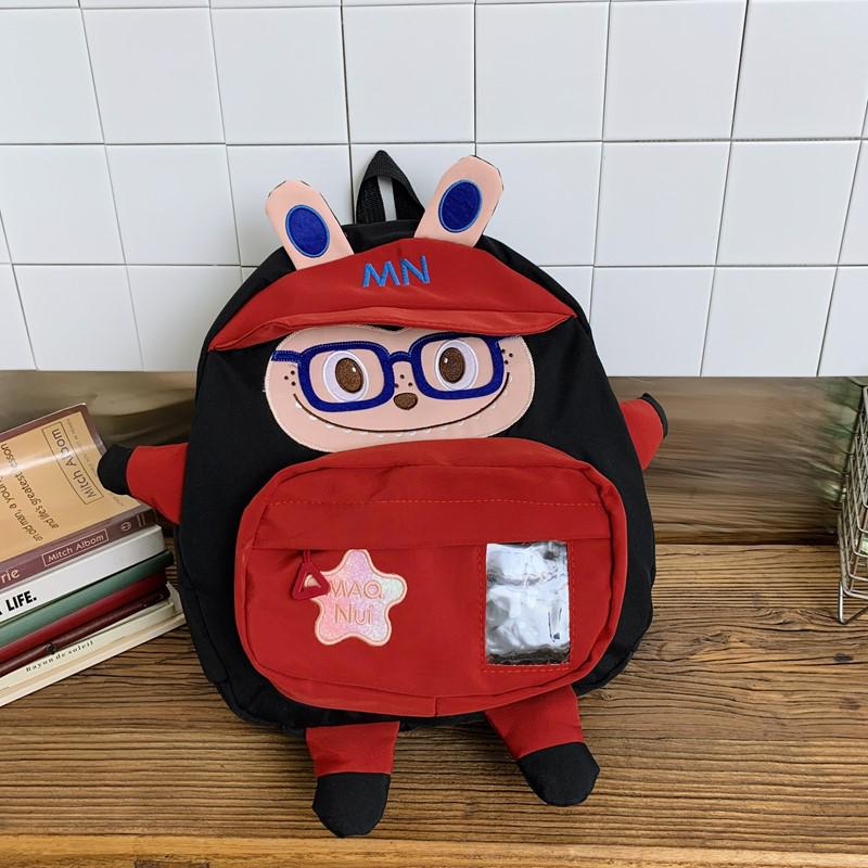 

2025 Мультяшний рюкзак-лялька з ганчір я для хлопчиків та дівчаток чорний