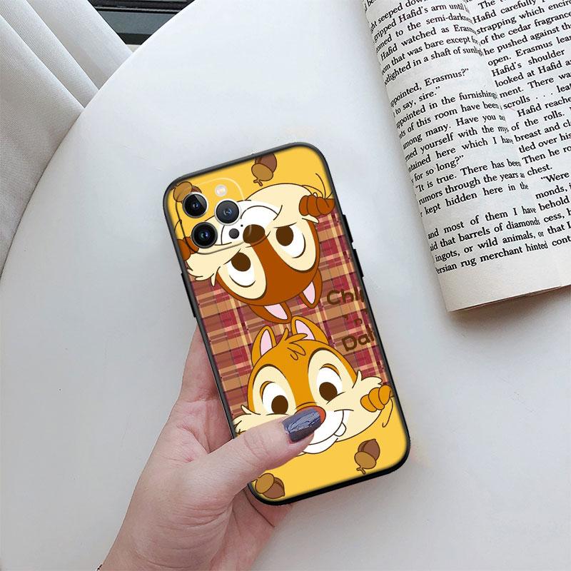 Nouvel étui de téléphone haut de gamme Chip 'n' Dale pour iPhone 16 15 14 13 Pro Max Plus Mini