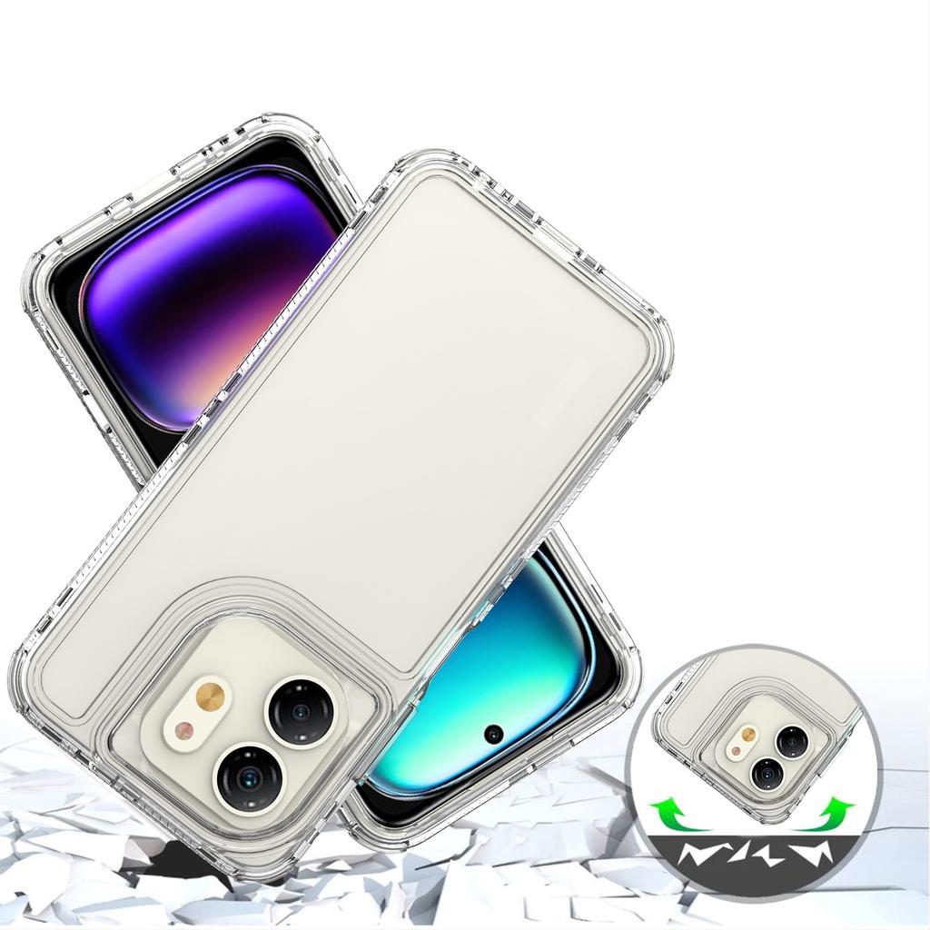 For Infinix Hot 50i 4G Case 3 In 1 Detachable Anti Drop Clear PC+TPU Phone Back Cover