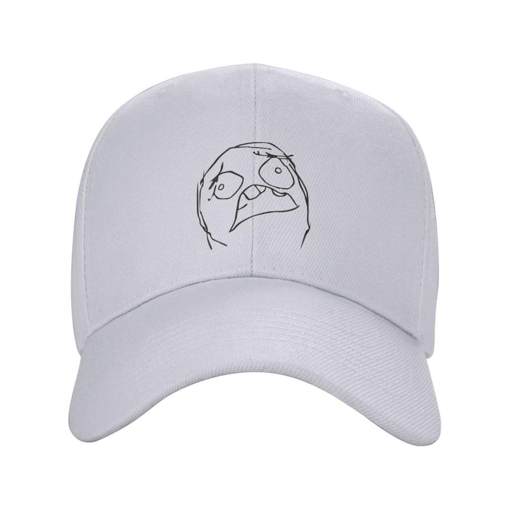 Rage Guy Face Funny Baseball Caps Snapback Men Women Hats Adjustable Cap Hip Hop Baseball Hat Casquette