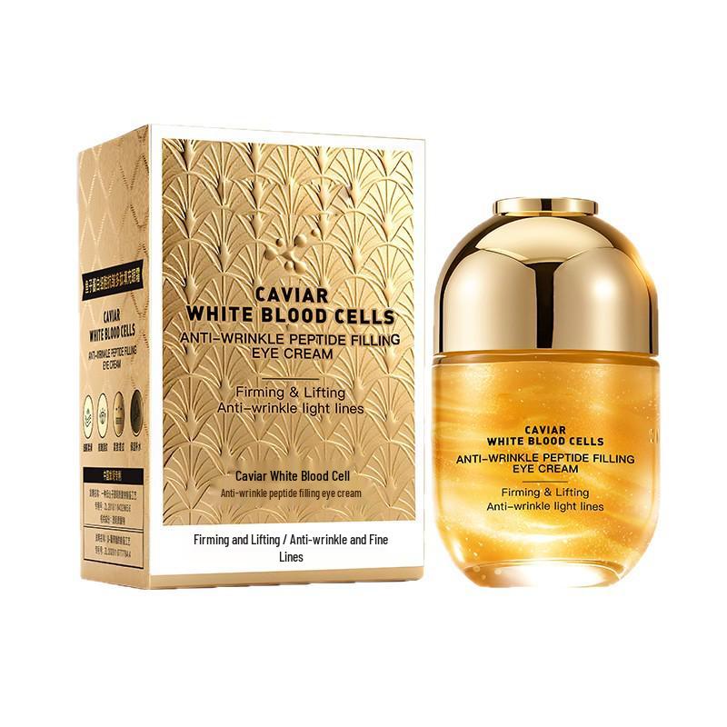 Caviar Peptide Anti-Wrinkle Eye Cream: Moisturizing, Nourishing, Lifting, and Softening.