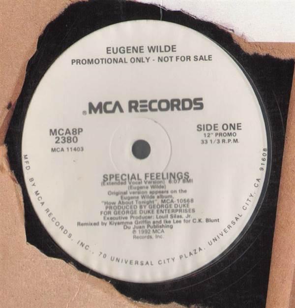 

12inch Record EUGENE WILDE - Special Feelings MCA8P2380 MCA Records 1992 US Soul/Funk Used