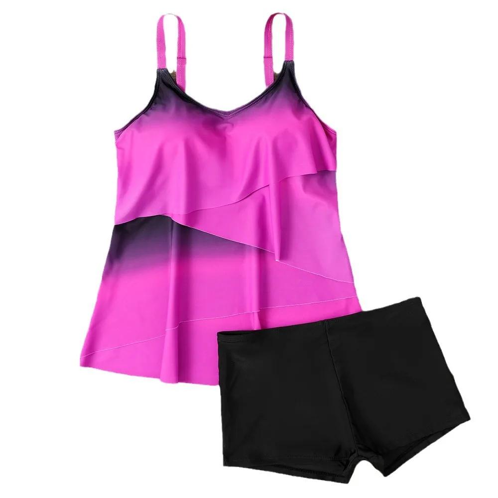 Women High Waist Tankini Summer New Design Printing Swimwear Swimsuit Bikini Bathing Suit Two Piece Set Beach Weart XS-8XL