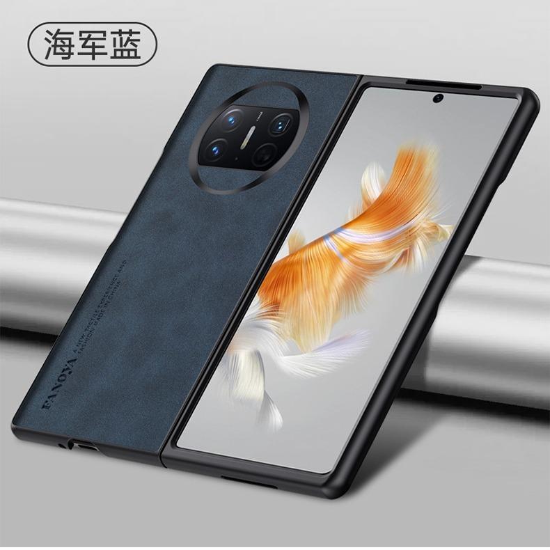 Applicable to Huawei mateX7 sheepskin mobile phone case folding case mateX5 anti-drop mateX3 protective case