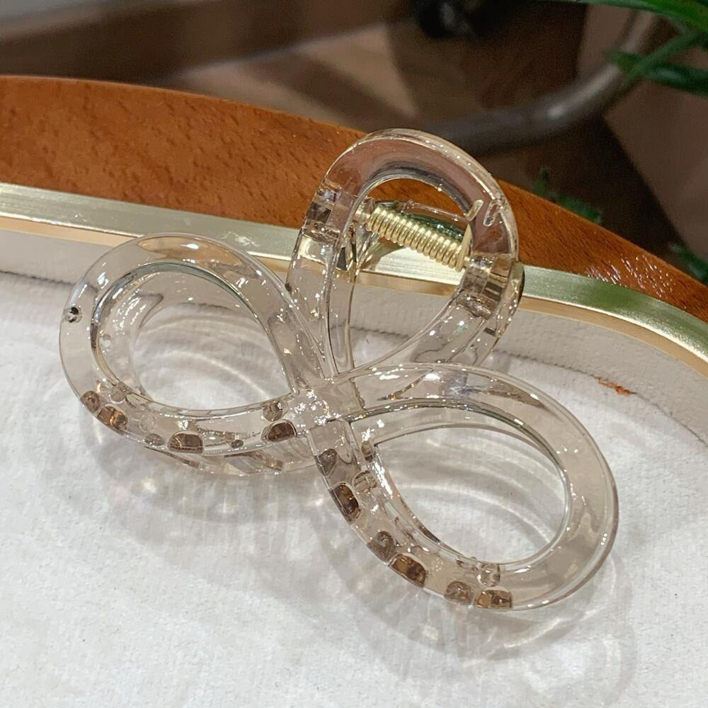 Bowknot Shark Clips Acrylic Hairgrip New Hair Clips Women