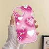 Pink smudge love applies to iPhone17 Pro mobile phone case Apple 16 cream wave 14/13 soft case 15