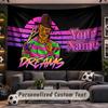 A Nightmare On Elm Street Freddy Krueger Personalized Tapestry Support Custom Name, Wall Art Home Decoration