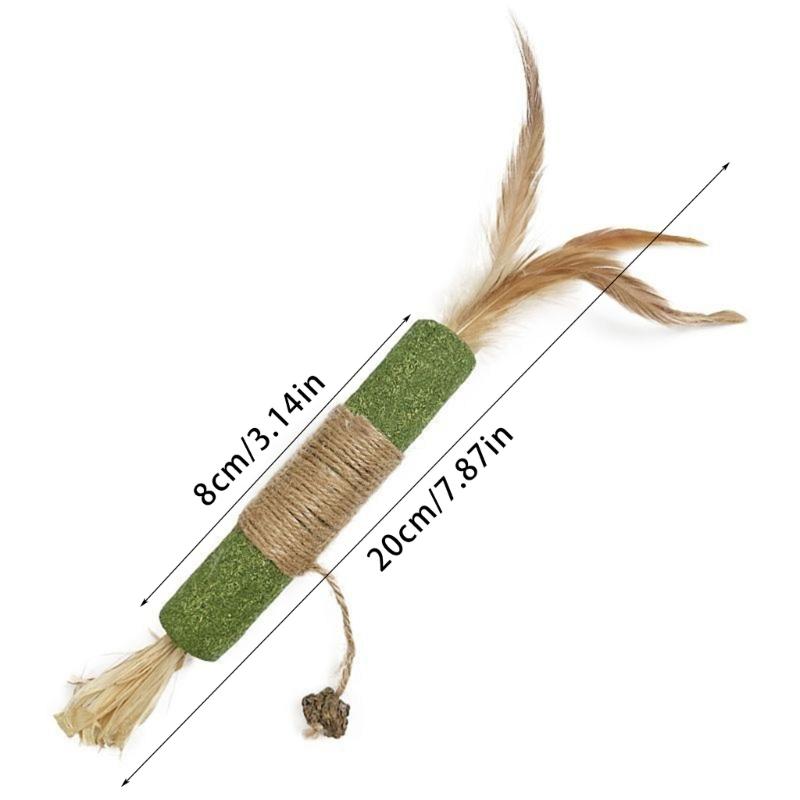 Cats Catmint Stick Cats Teether Licking Stick Cats Teaser Stick Toy Chewing Matatabi Cats Hairballs Removal Treat Stick
