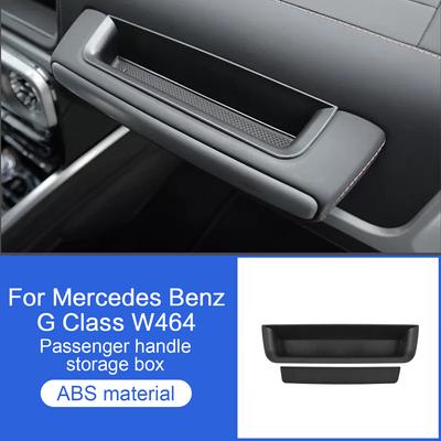 Auto-Aufbewahrungsbox, rechte Seite, Aufbewahrungsbox, ABS, schwarzer Armlehnen-Organizer für Mercedes Benz G-Klasse W464 W463A G350 G500 G63