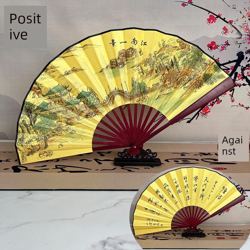 Silk Cloth Fans, Blank Folding Fans, , Custom Drawing and Calligraphy Fans, Men's Chinese Style, Ancient Style, Advertising, Calligraphy Fan, White