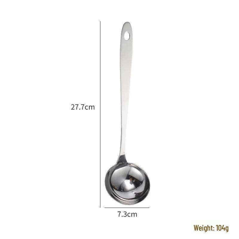 Thickened Stainless Steel Long-Handle Soup Ladle Set