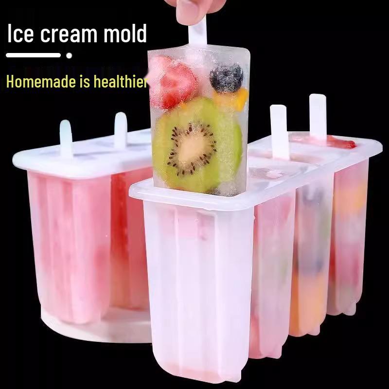 Child-Friendly Homemade Popsicle and Ice Cream Mold Box for Summer