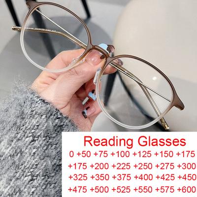 Fashion Anti Blue Light Reading Glasses Women Luxury Brand Ultralight Computer Eyewear Hyperopia Eyeglasses Plus 2