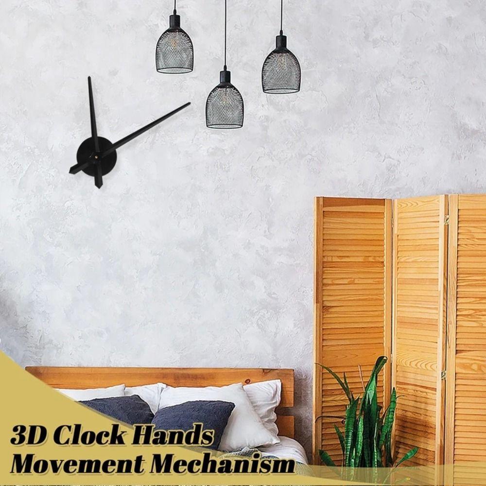Silent Clock Hands Needles Set DIY 3D Clock Hands Wall Clock Movement Mechanism Living Room Home