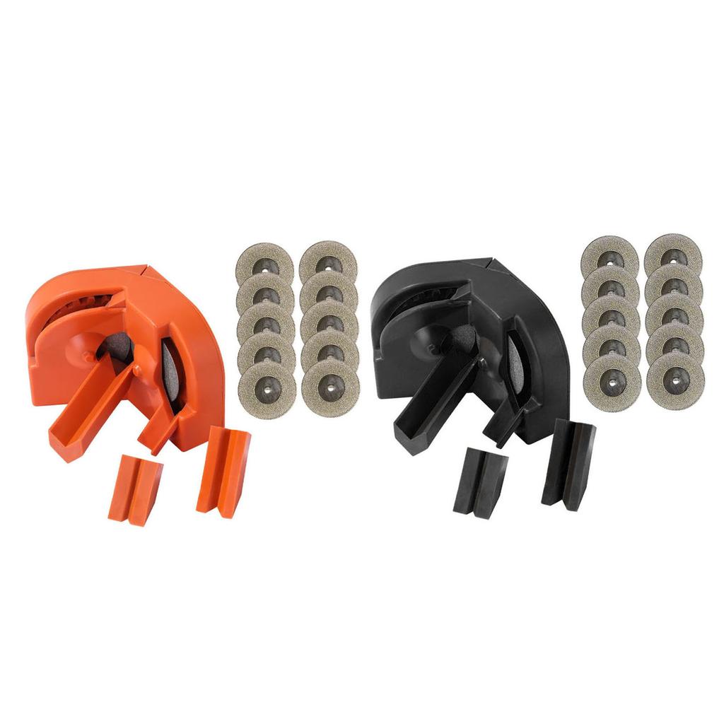 Set Ascuțitor Burghie Ascuțitor Burghie de Înaltă Precizie 10 Buc Discuri Abrazive Diamantate și 3 Auxiliare
