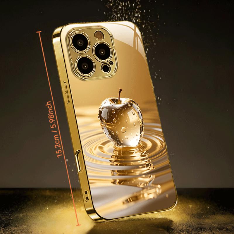 Bright and Realistic Pattern Glass Phone Case Suitable for iPhone 17 16 15 14 13 12 11 Pro/Max/Plus Anti Drop and Shockproof