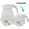 Foldable And Portable Teapot Water Heater 0.6L 600W 110/220V Electric Kettle For Travel And Home Tea Pot Water Kettle Silica Gel