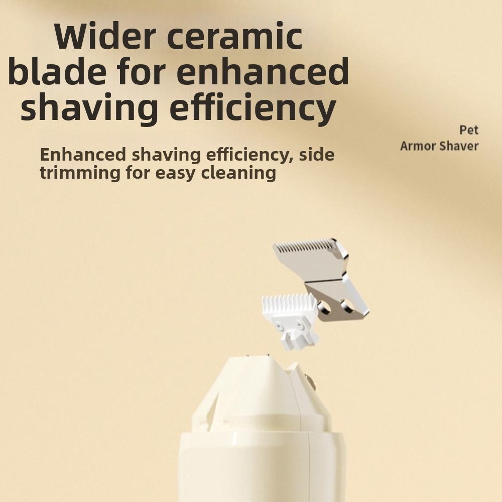 Low Noise Rechargeable Pet Nail Grinder Quiet Operation Detachable Pet Grooming Tool ABS Portable Pet Clippers Travel Use
