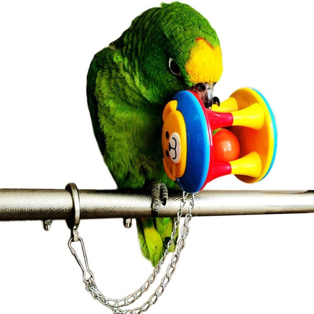 Colorful Parrot Ball Toys Plastic Bird Cage Hanging Toys  Cockatiel Brinquedos