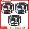 15pcs/set Door Groove Mat for Honda Civic 10th 10gen 2016 2017 2018   RHD Non-slip Door Slot Cup Mat Pad