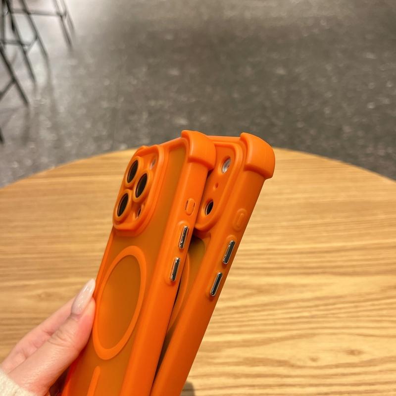 Luxury Shockproof Armor For Magsafe Case For iPhone 17 Air 16 15 14 Pro Max Wireless Charge Magnetic Matte Clear Hard Cover