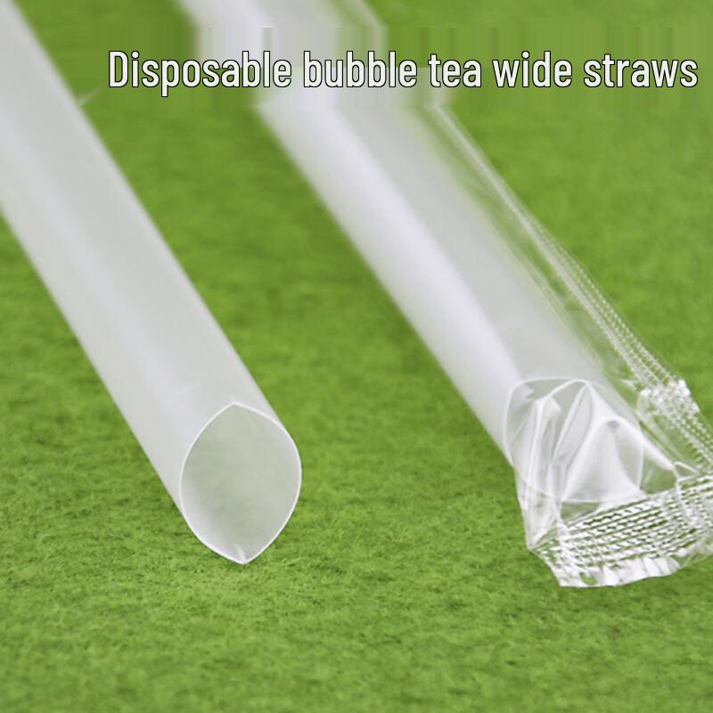 Individually Wrapped Clear Boba Tea Straws