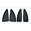 Interior-Front and Rear Door-Switch Bezel Cap Set For GM Chevy 2016-2018 Malibu