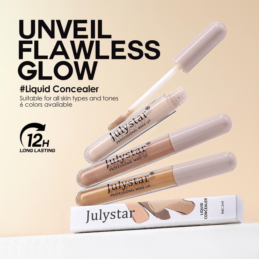 Liquid Concealer Full Coverage Waterproof Makeup Concealer for Dark Circles Acne Scars Blemishes High Pigmented Corrector Liquid Foundation