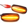 2PCS Amber Dynamic Flowing Water LED Side Marker Light For Land Rover Discovery 2 1999-2004 Defender Freelander 1