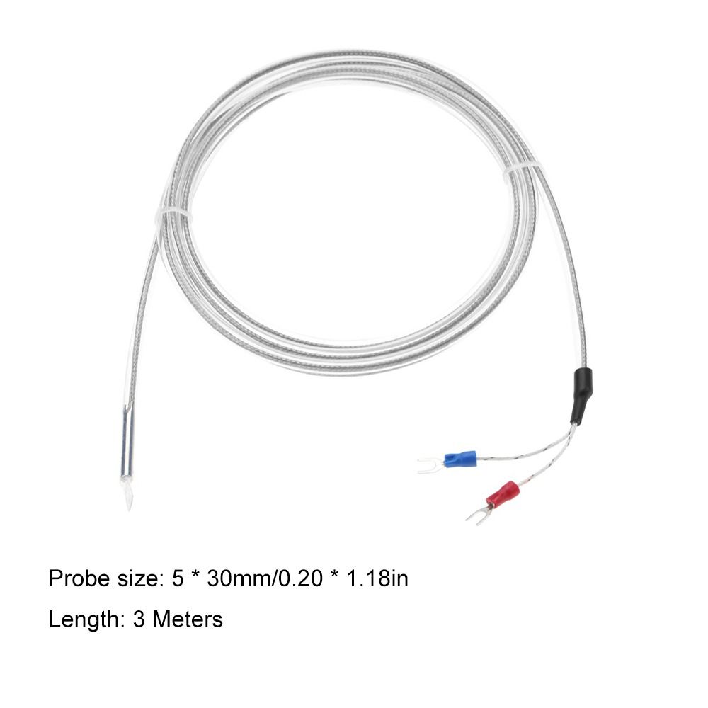 PTFE K Type Thermocouple 0~200°C 2 Wire Temperature Sensor Probe Waterproof High Accuracy Thermocouple Probe Industrial Use