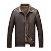 Chaqueta de Cuero Sintético Premium para Hombre Estilo Motero Abrigo de Piel para Motocicleta Corte Ajustado Ropa de Abrigo