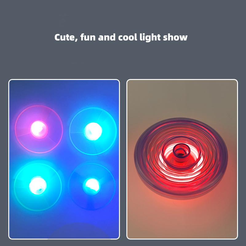 Light-Emitting Flying Bamboo Fly-Crayon, Light-Up Gyro Gun, Parent-Child Interaction Toy Set, Suitable For Both Indoor And Outdoor U
