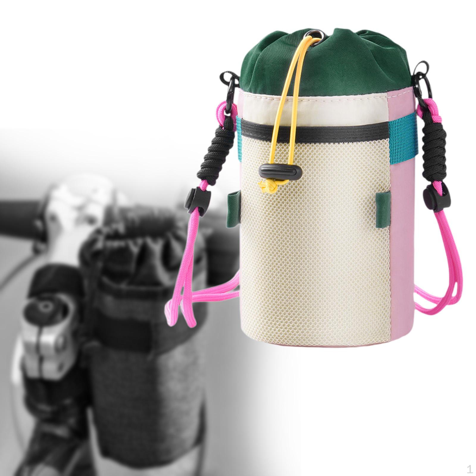 

Сумка-держатель для велосипеда, сумка для руля велосипеда, многоцелевая симпатичная бутылка для воды розовый