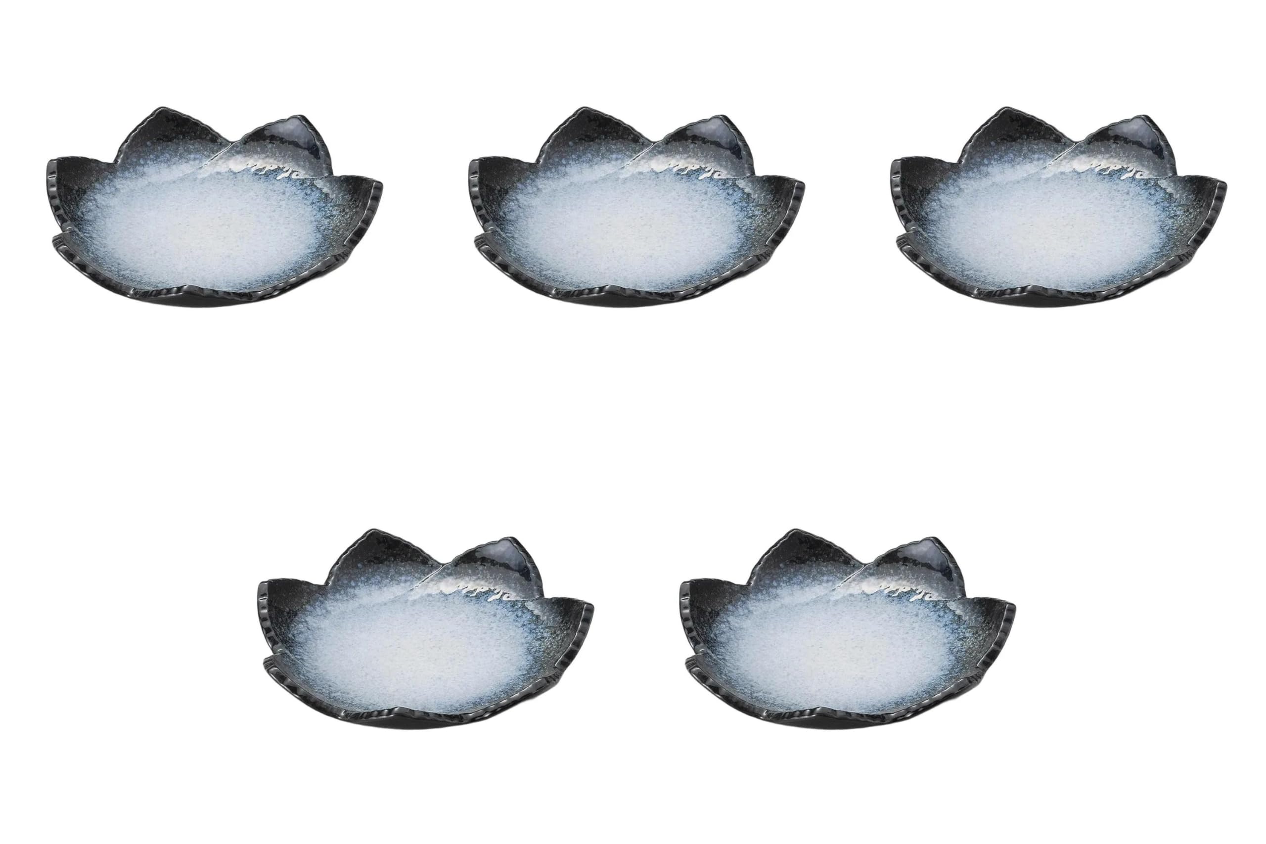 

Set of 5 plates x x Deformed plates Reinforced porcelain Setomonohonpo Unkaiha-shaped 6.0 [18.2 18.2 3.2 cm] (small)